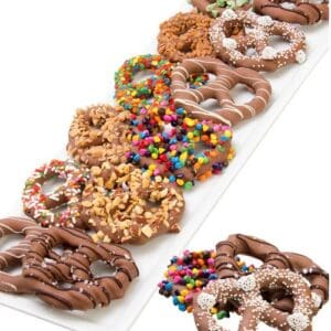 Belgian Chocolate Covered Pretzel Twists - 12pc